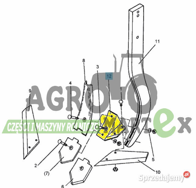 4679105 467 9105 4679106 467 9106 UCHWYT LEMKEN Wichrów