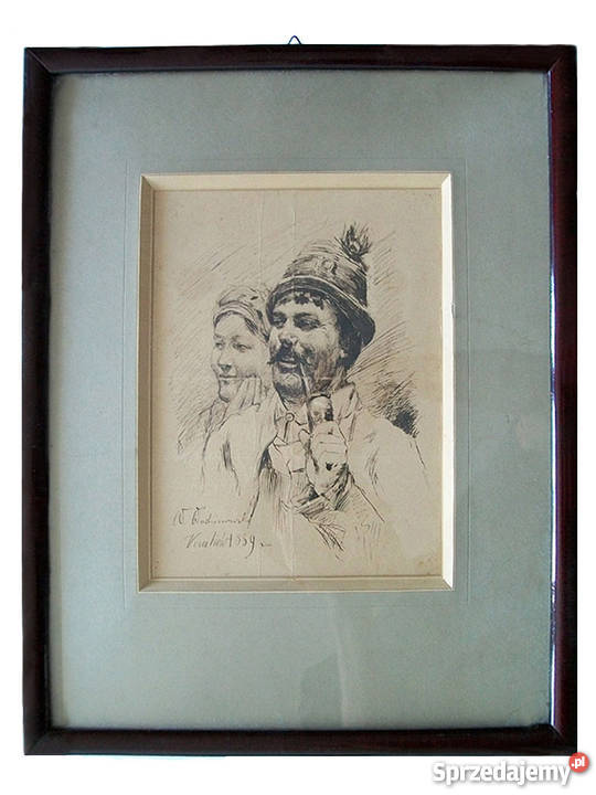 Szkic W. Wodzinowski Kraków 1889r