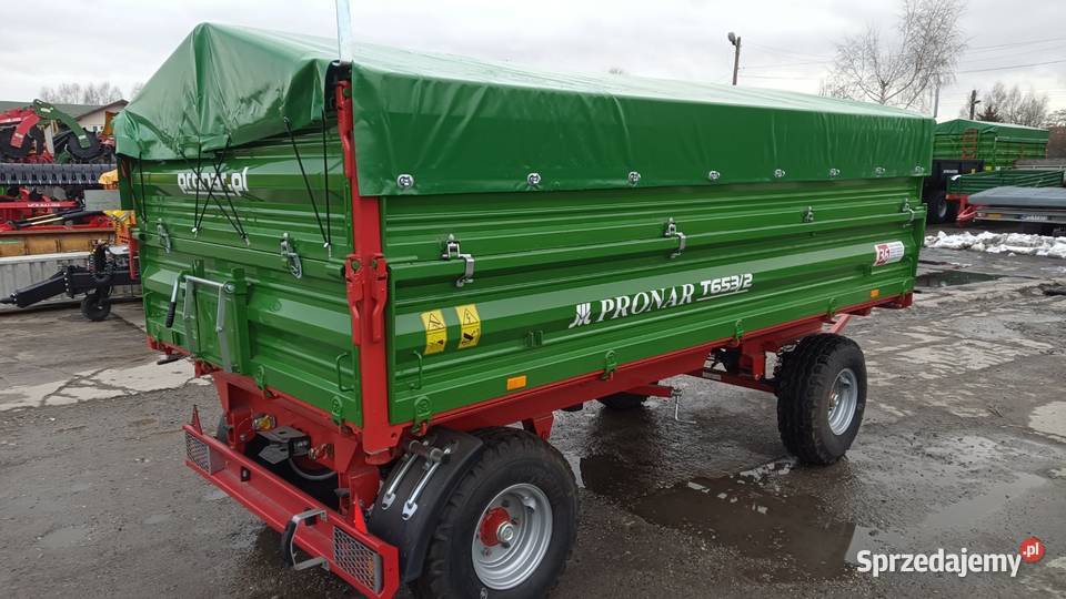 NOWA Przyczepa rolnicza dwuosiowa PRONAR T6532 Przyczepy rolnicze łódzkie Opoczno sprzedam