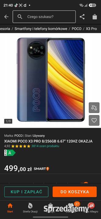 Poco X3 Pro sprżedam zachodniopomorskie Złocieniec