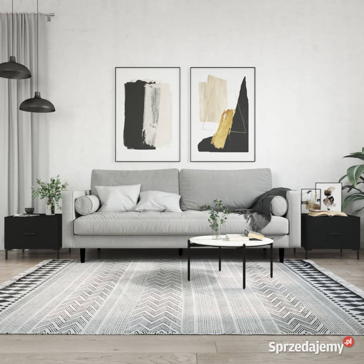 Stoliki kawowe 2 czarne 50x50x40 WM829399 Warszawa