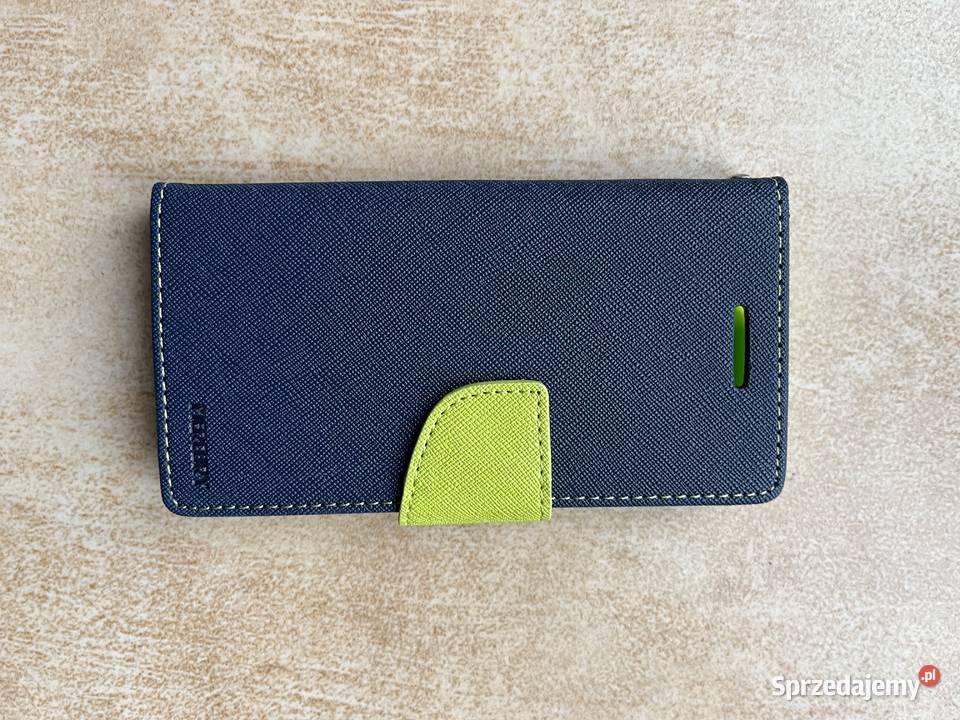 Etui do iPhone 4 Mercury z klapką czarno zielona łódzkie Łódź sprzedam