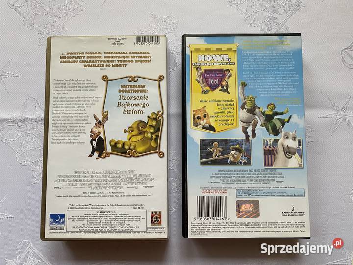 SHREK i SHREK 2filmy na kasecie VHS Lublin