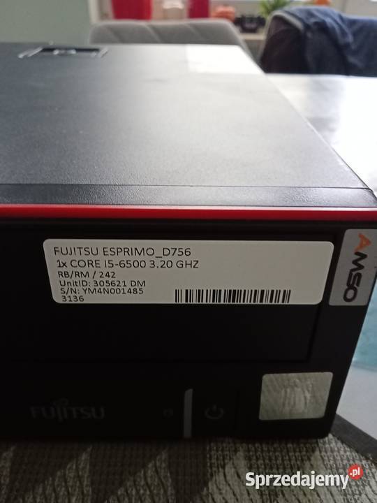 Fujitsu Esprimo D756 Liczba rdzeni procesora 4 Myślenice
