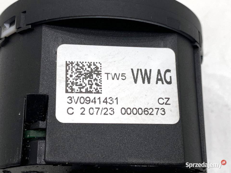 WŁĄCZNIK ŚWIATEŁ SKODA SUPERB III 3V0941431 Włączniki, sterowniki sprzedam