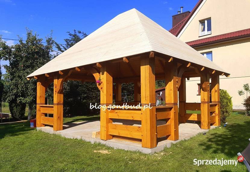 gontbud Altanka drewniana gont drewnianywiata