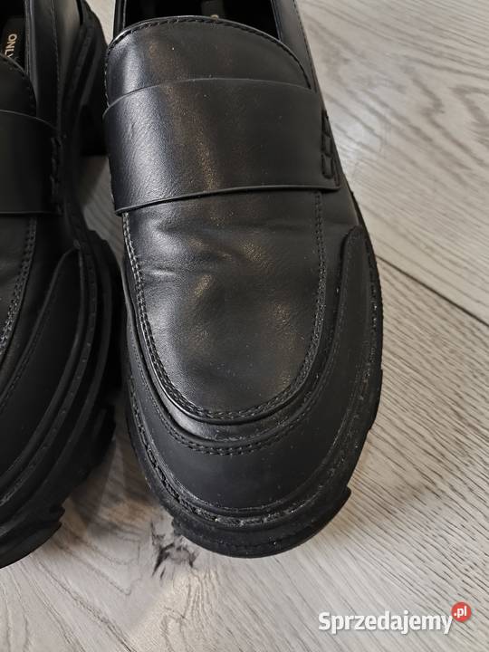 Mokasyny damskie loafersy Only na grubej inna Poznań