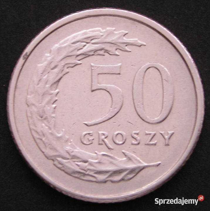 Polska 50 groszy 1990 łódzkie