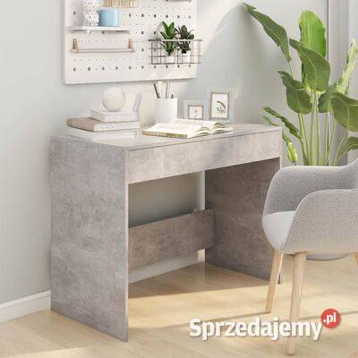 vidaXL Biurko szarość betonu 101x50x765 płyta Warszawa