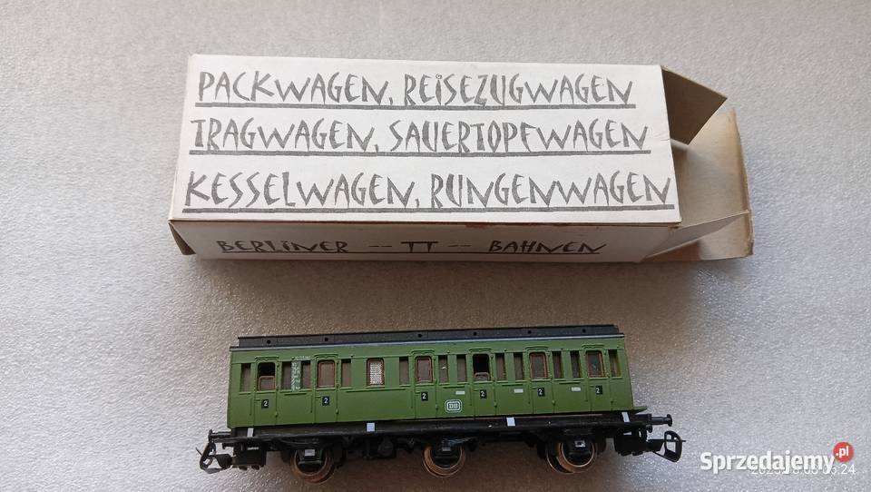 Wagon osobowy 2 klasy DB 3osiowy TT 8 Modelarstwo małopolskie Kraków