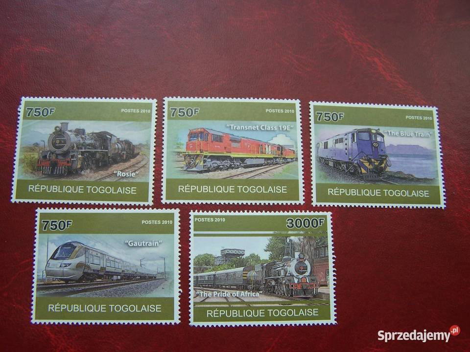 Togo 2010 MNH Transport Kolej Pociągi Lokomotywy