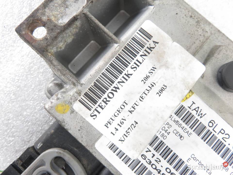 STEROWNIK PEUGEOT 206 14 IAW6LP203 9656304580 Komputery małopolskie