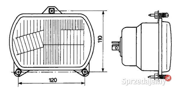 Reflektor prawylewy Cobo 05389000 Kamionna