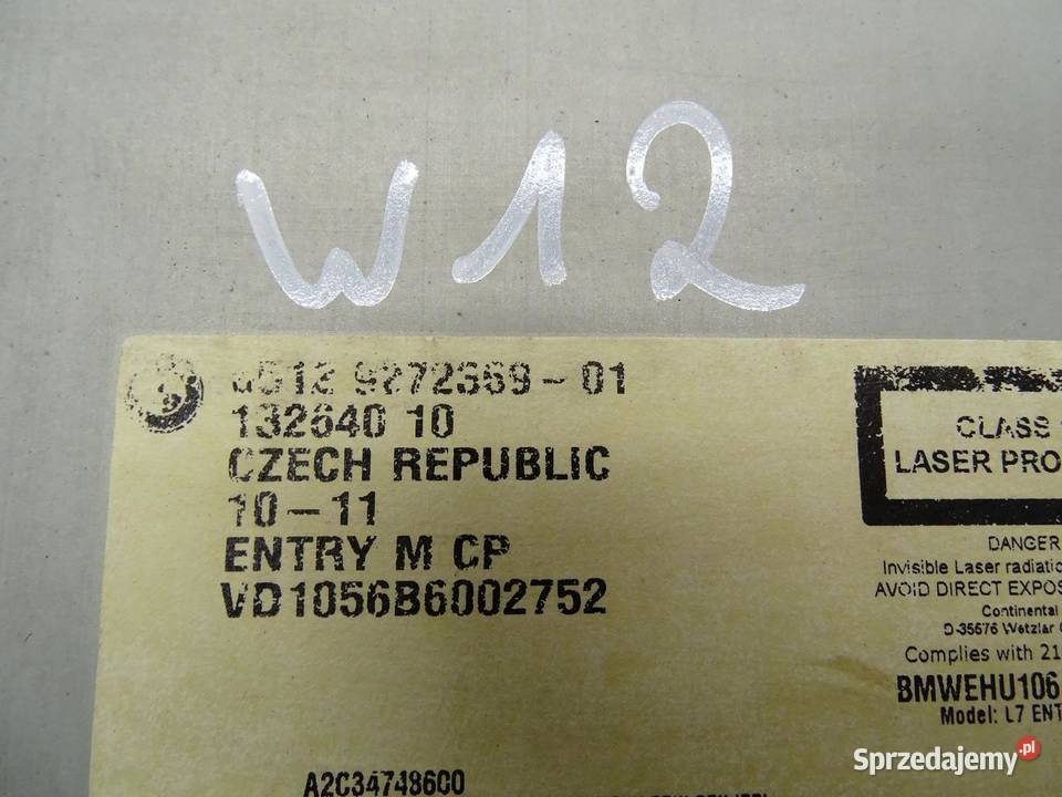 RADIO CD PROFESSIONAL 9272369 BMW F20 F21 Sprzęt audio fabryczny