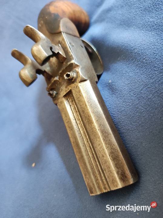 Pistolet kapiszon dwulufowy zabytek sprawny Wrocław