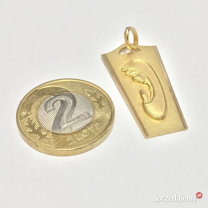 Złoty MEDALIK wisiorek 18K Matka Boska BOZIA 3 złote Warszawa