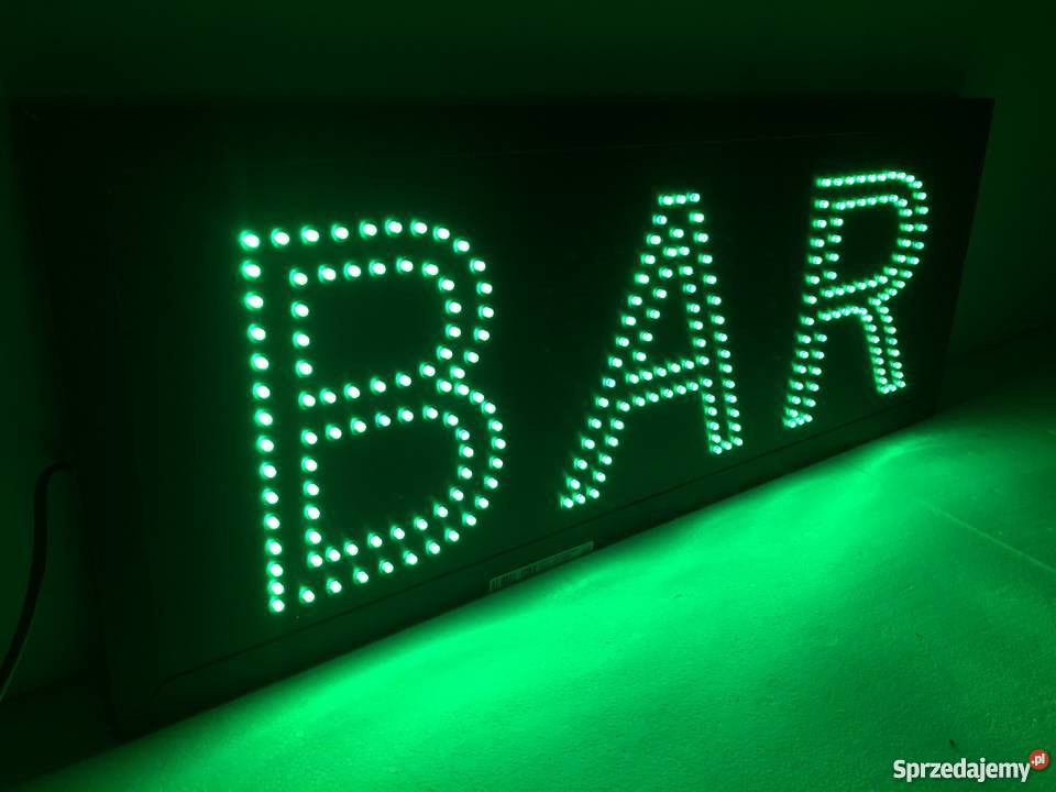 LED reklama neon BAR 70x35 Pomiechówek