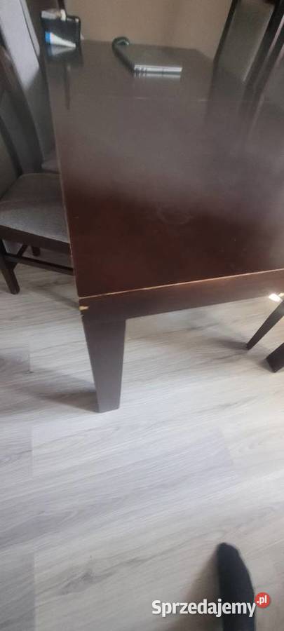 Duży stół rozkładany 180240 8 krzeseł komplet do 90cm Stopnica