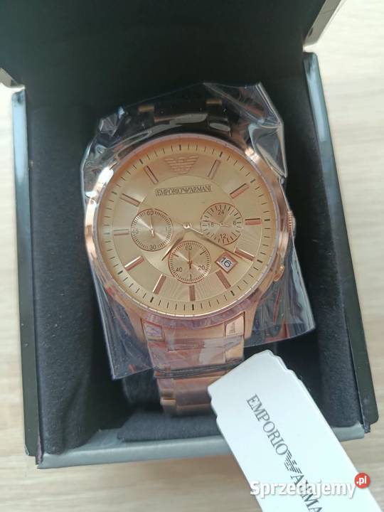 Zegarek męski Emporio Armani AR2452 różowe złoto Białystok sprzedam