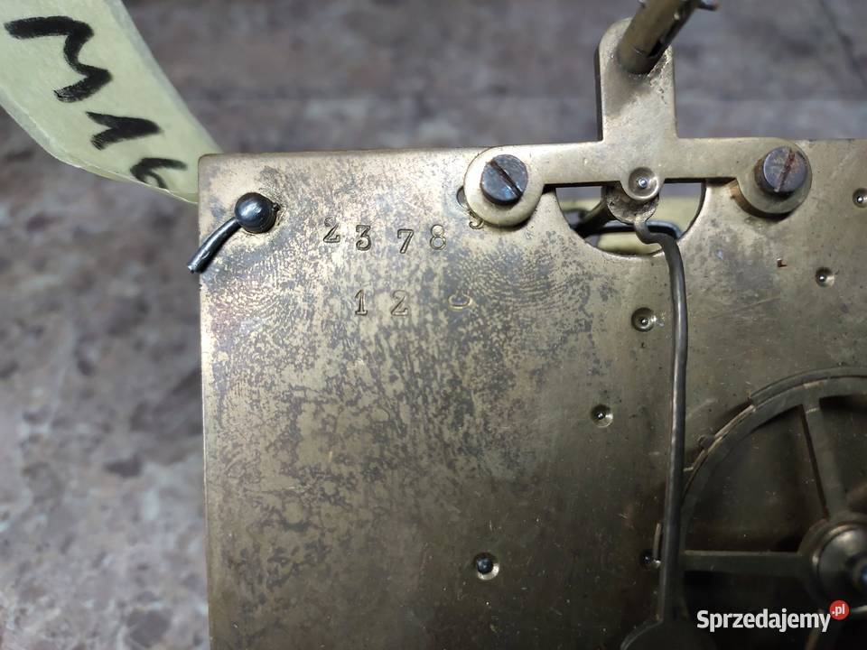 M166 Mechanizm starego zegara ściennego Japy Tczew