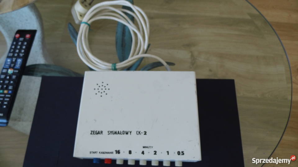 Zegar sygnałowy Sprawny Instrukcja obsługi PRL Radzewice