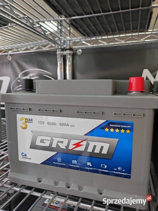 Akumulator GROM Premium 60Ah 600A EN DTR Opole osobowe