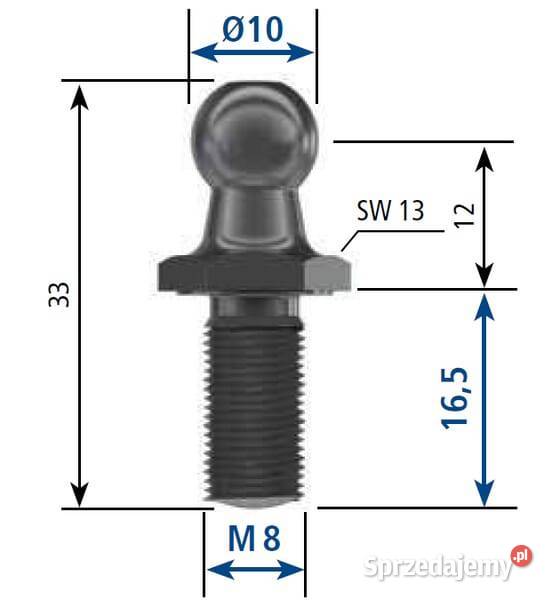 Sworzeń kulowy CA177583 Kamionna