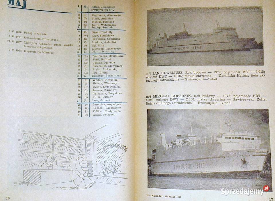 Kalendarz Gdańsk 1984 lubelskie Chełm