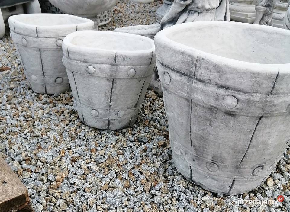 DONICA OGRODOWA BETONOWA beczka W135 Nysa
