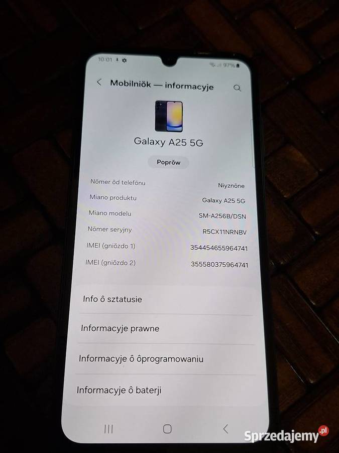 Telefon Samsung Galaxy 25 nowy Braniewo sprzedam