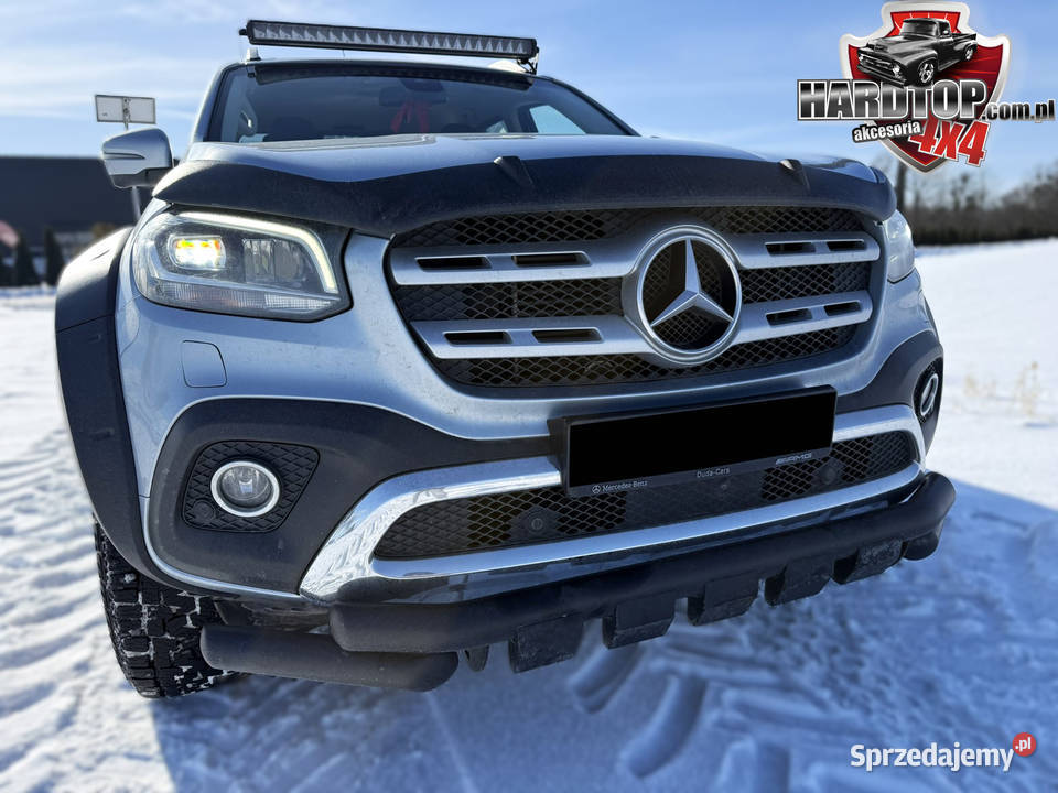 Orurowanie przednie MERCEDES X 76mm Czarne Pasłęk