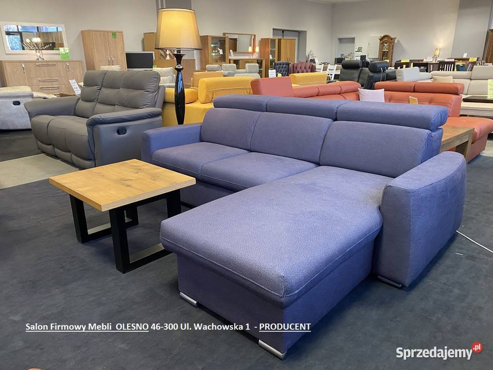 Nowy Narożnik 180x240 ze Spaniem NOVARA Tkanina