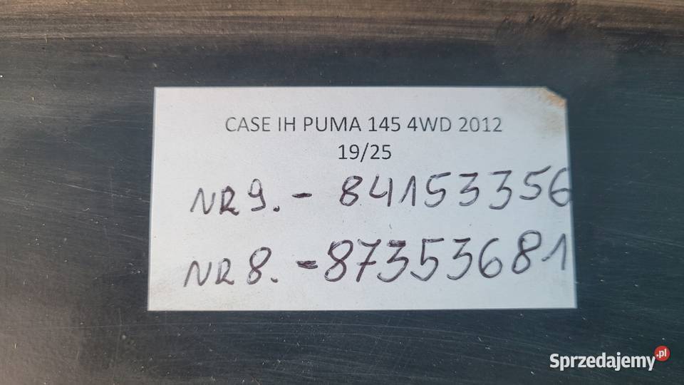 CASE IH PUMA 145 12r PODPORA WSPORNIK MASKI kujawsko-pomorskie