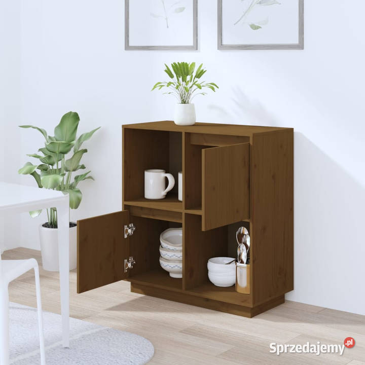 Szafka miodowy brąz 74x35x80 lite drewno sosnowe Warszawa sprzedam