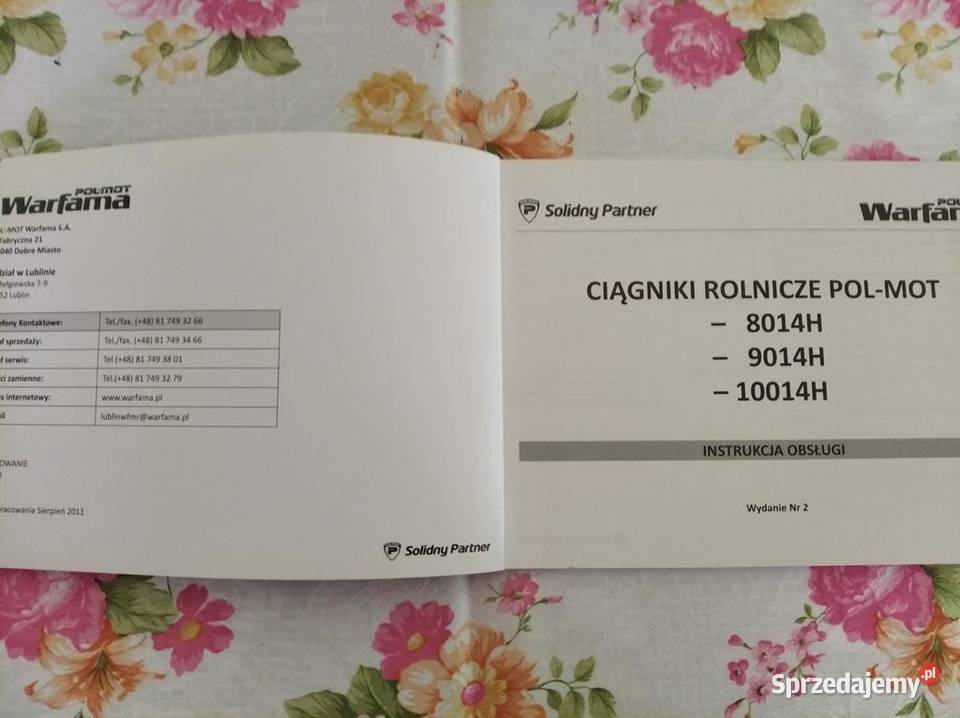 instrukcja obsługi Ursus Polmot 10014H 9014H Pozostałe lubelskie Lublin