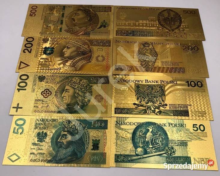 7 x ZŁOTE Banknoty Dolar Dollar Złoto Au 24 Sosnowiec