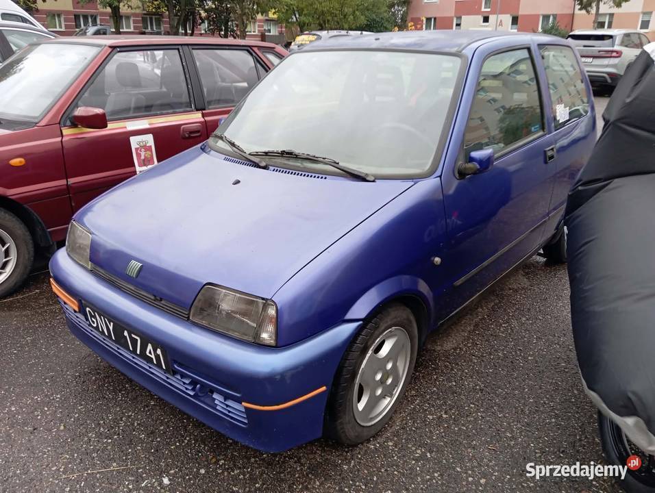 Fiat Cinquecento Sporting 1997 r Blu Imola na pomorskie Gdańsk