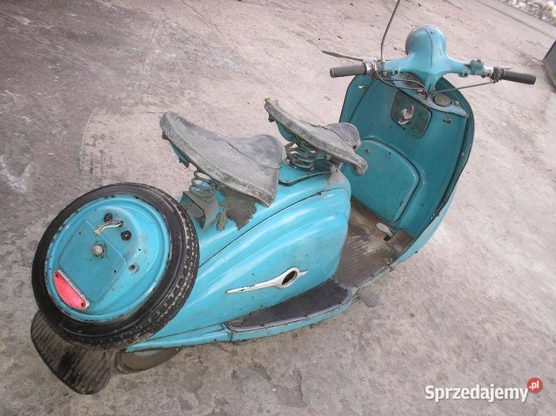 Retro skuter Peugeot 157 B Sedes nieuszkodzony Motocykle, skutery, quady