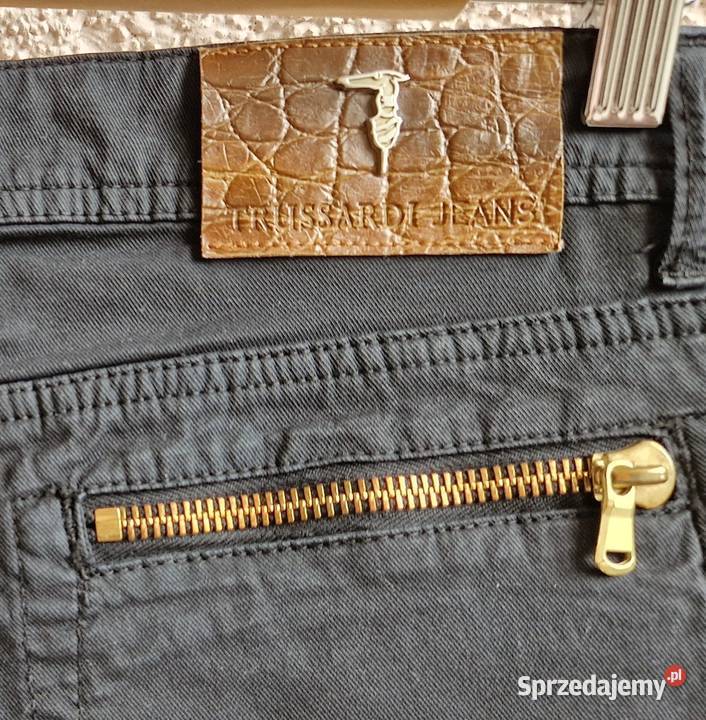 Spodnie Trussardi jeans 33 damskie czarne Bez wzoru Lublin
