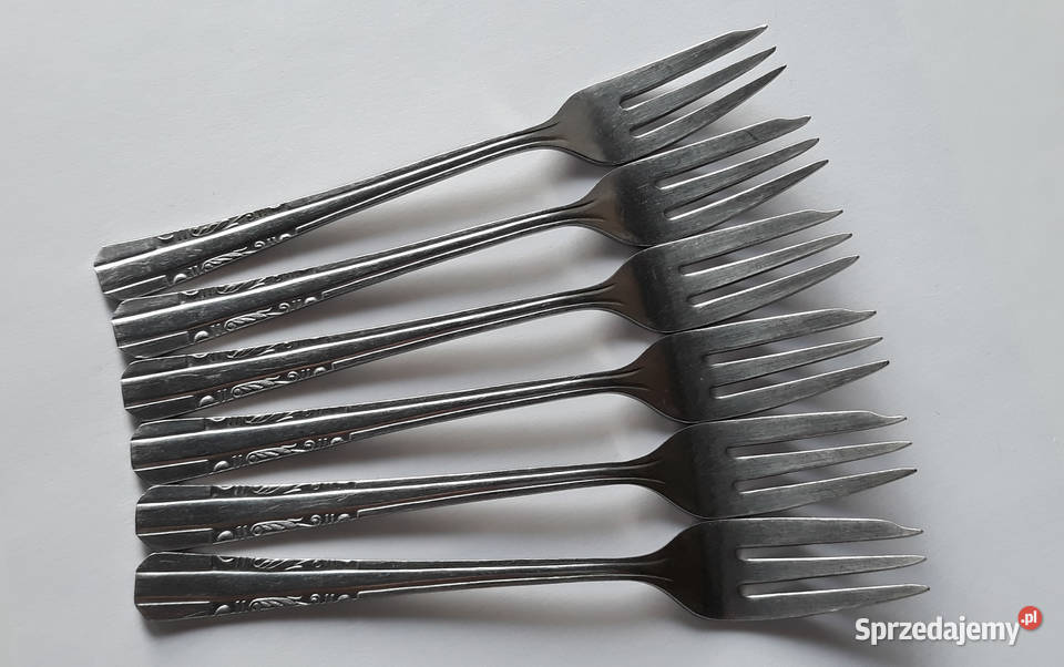 Widelczyki deserowe SATURN Hefra sztućce PRL Dąbrowa Górnicza sprzedam