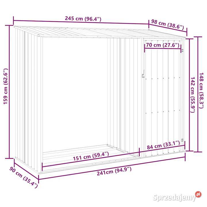 Szopa z wiatą Wschowa