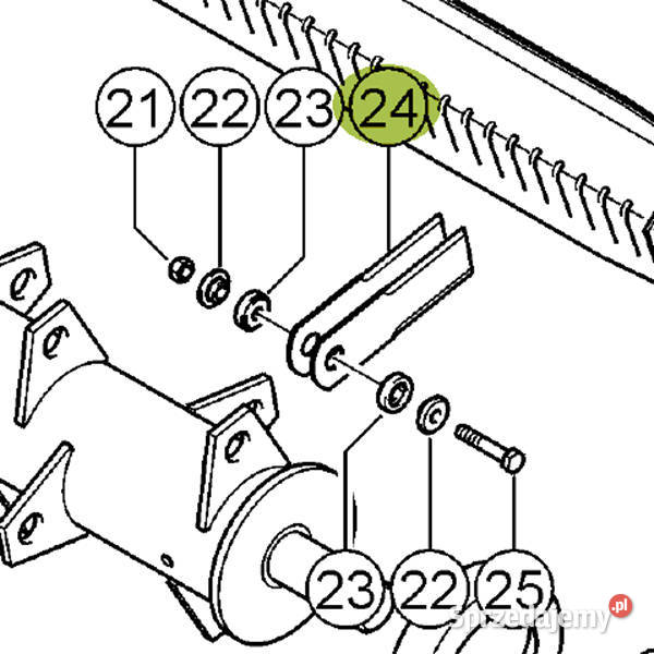 0000600170 Nóż do siekania słomy chory gładki sprzedam
