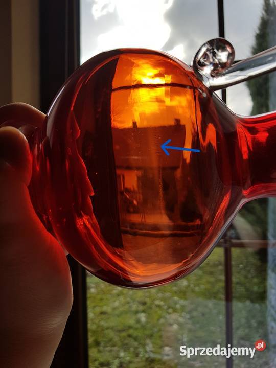 Mały dzbanek dzbanuszek kolorowe szkło PRL