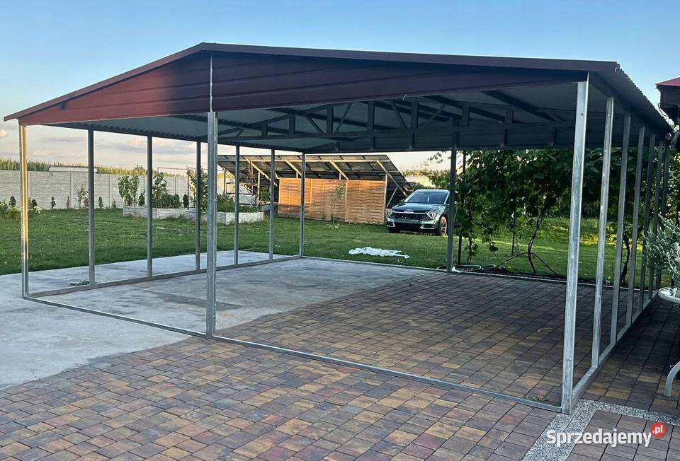 Wiata garażowa 6x6 niezabudowana z dachem sprzedam