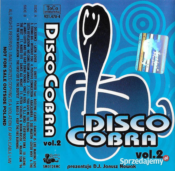 RzadkośćDisco Cobra Vol 2 Snakes Music 1994 Gliwice