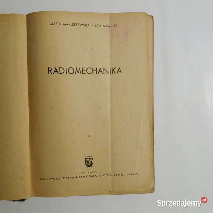 Maria Maruszewska Jan Sawicki Radio Mechanika