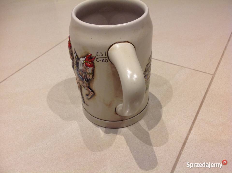 Kufel do Piwa Ceramiczny Obraz 3D Sygnowany Nowa Sól sprzedam