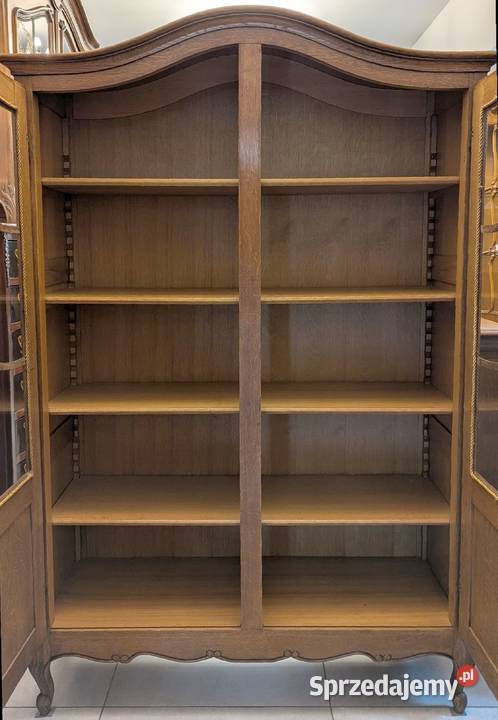 Piękna dębowa bibliotekawitryna ludwikowska Dąbrowa Górnicza sprzedam