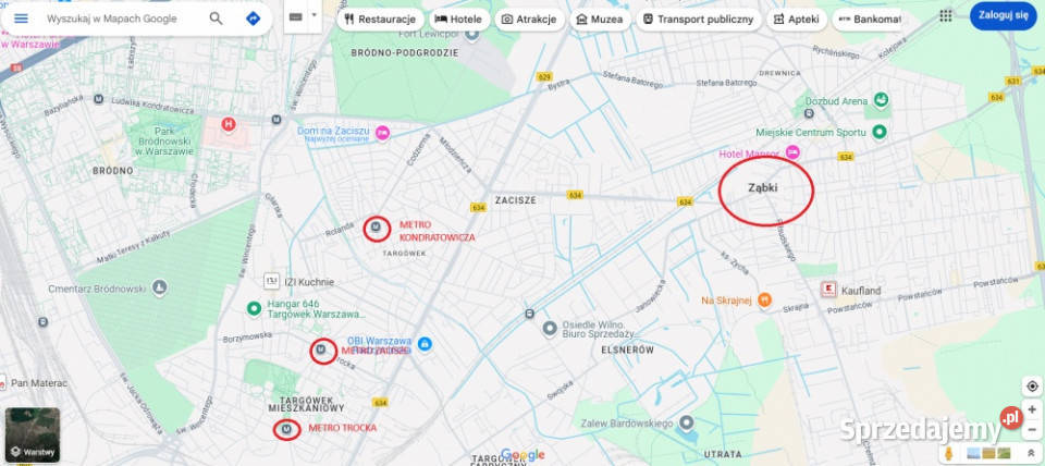 ZĄBKI JPII działka budowlana z KW 320 m2 Ząbki