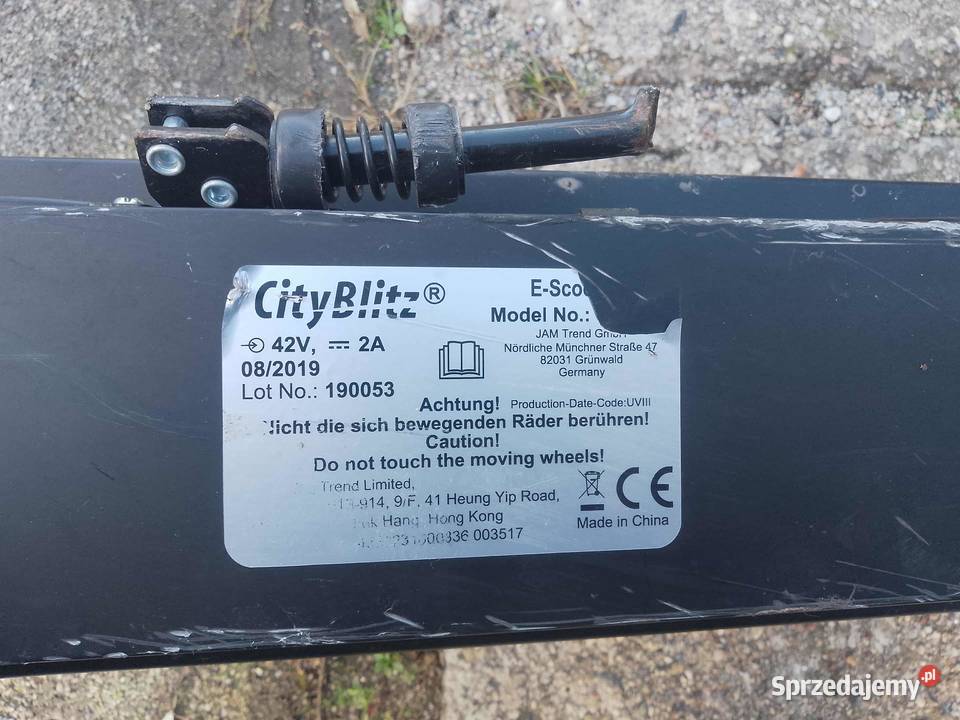 Hulajnoga CITY BLITZ Hulajnoga elektryczna Legnica sprzedam